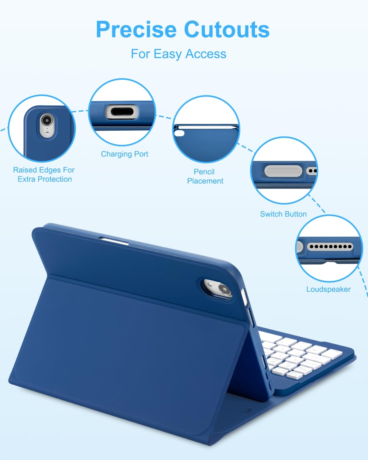 Amazon.co.jp: EAMPANG キーボードマウス付きケース iPad mini 7th(A17